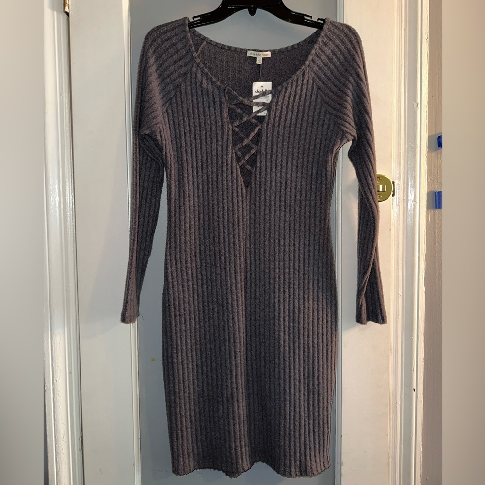 Charlotte Russe Grey Sweater Dress